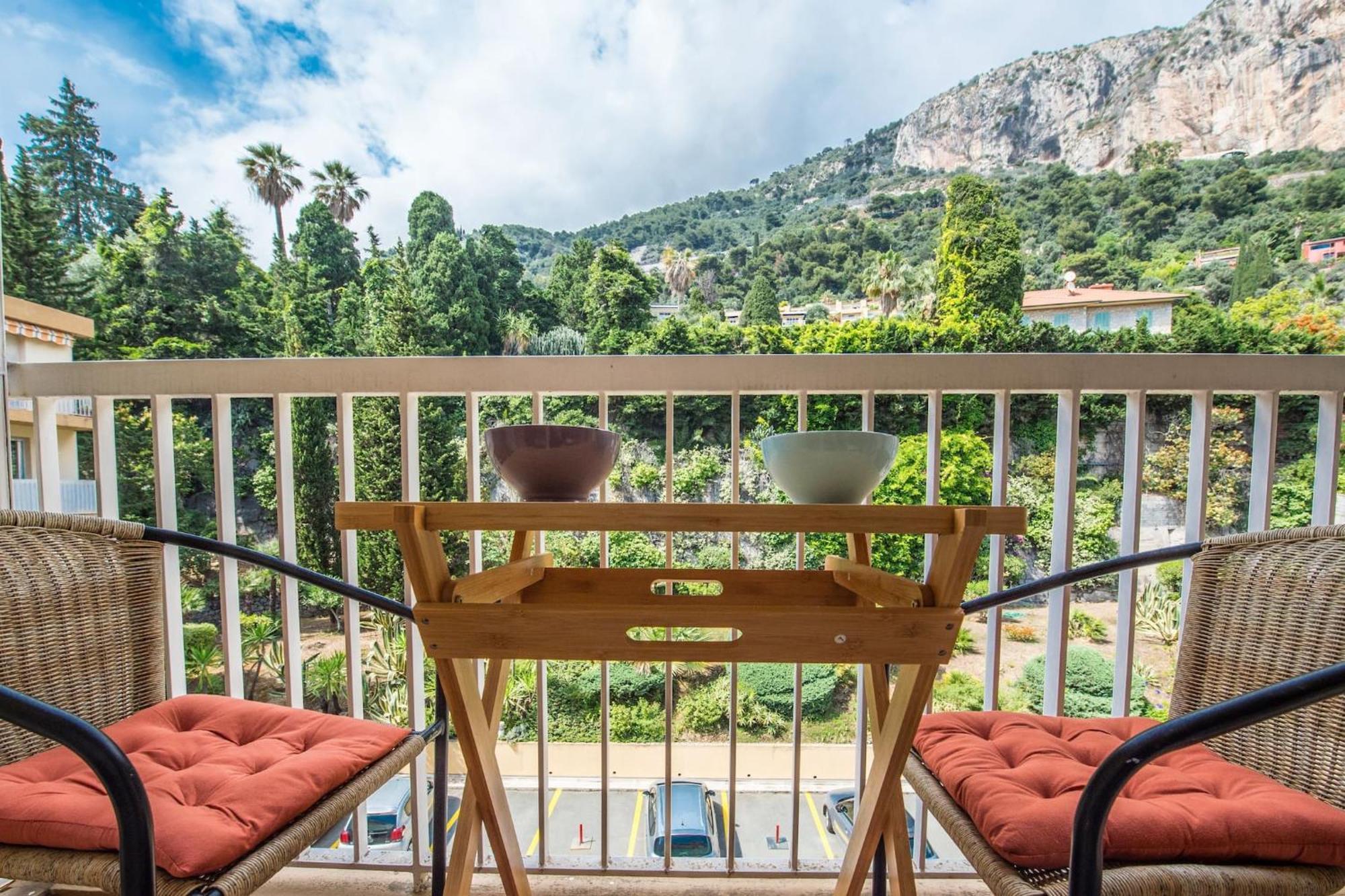 Vina Del Mare, Vue Mer, Terrasse Menton Exterior foto